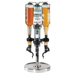Oggi Distributore liquore girevole professionale 3 bottiglie nuovo - scatola aperta - Foto 1 di 3