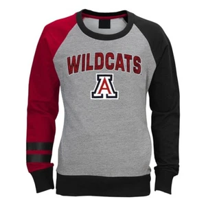 Arizona Wildcats NCAA Outerstuff Girls Grey Amethyst Crewneck Sweatshirt - Picture 1 of 1