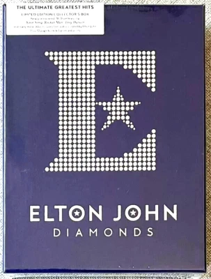 ELTON JOHN Diamonds *Sealed* 3CD Box Set Limited Deluxe Edition w/ Hype Sticker - Image 1 of 3