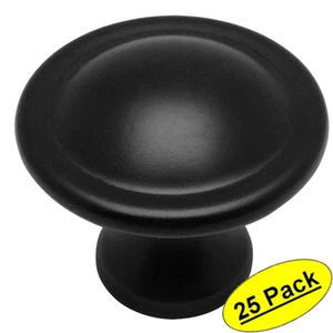 *25 Stück* Cosmas Schrank Hardware flach/mattschwarz Knöpfe #4539FB - Bild 1 von 1