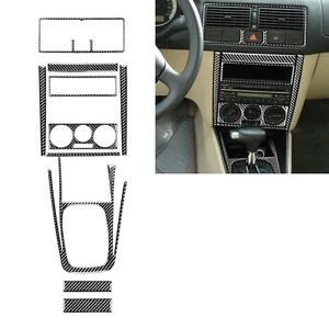 10 unidades fibra carbono consola central barra cubierta para VW Golf IV 1999-2004 - Imagen 1 de 10