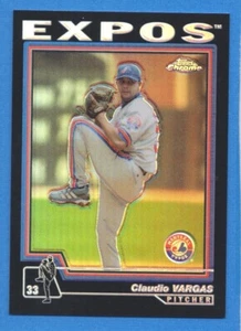 Topps 2004 cromo refractor negro #439 Claudio Vargas Expos - Imagen 1 de 1