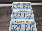 3 Vintage  2006  Expired NEVADA License Plate's Original THE SILVER STATE