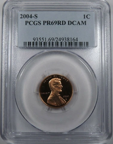 2004 S 1C PCGS PR 69 RD DCAM Lincoln Memorial Cent [8164] Cover