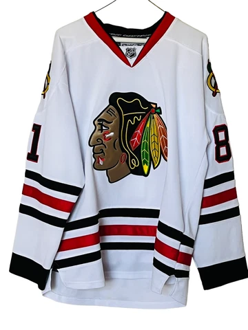 CCM Reebok Marian Hossa NHL Chicago Blackhawks Jersey Men’s Size 50 Cover