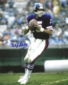 Signed 8x10 Craig Morton New York Giants Autographed Photo - w/COA - Picture 1 of 1