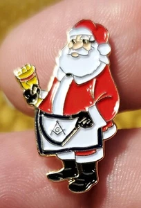 FREIMAURER EMAILLIERTE ANSTECKNADEL - WEIHNACHTSMANN - Bild 1 von 1