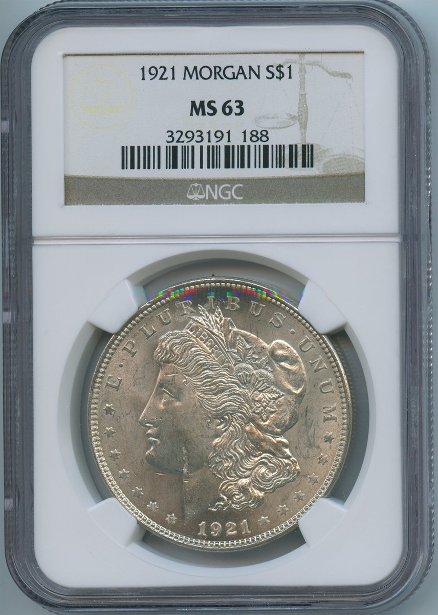 1921年 モーガン銀貨 MS63 Buy 1921 Morgan Silver Dollar MS-63 PCGS | APMEX