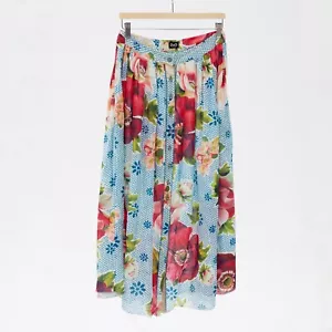 Dolce&Gabbana Floral Pattern Linen Maxi Skirt Size S - Picture 1 of 4