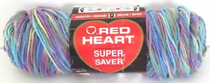 Red Heart Super Saver # 0310 Monet Yarn, 5 oz., 244 yds, NEW - Picture 1 of 4