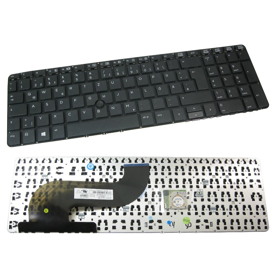 Orig Tastatur QWERTZ Deutsch mit Trackpoint für HP Probook 650 G1 655 G1 Serie - Bild 1 von 1