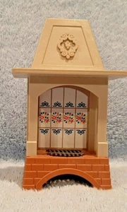 DOLLHOUSE Backyard Barbecue BBQ Grill: 5" Tall & 3" Wide with Tile. - Picture 1 of 5