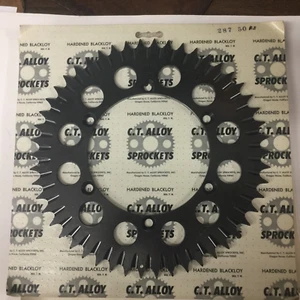 Kawasaki KX 125 250 1985-2007 Rear Sprocket Hardened Blackloy 50 Tooth Grooves - Picture 1 of 3