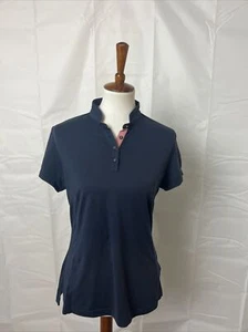 Top para mujer Adidas Climacool manga corta cuello alto azul marino talla mediana - Imagen 1 de 8