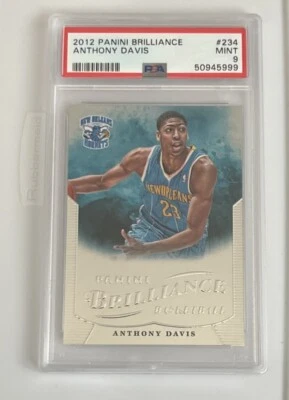 2012-13 Panini Brilliance ANTHONY DAVIS #234 RC Rookie PSA 9 MINT Hornets Lakers - Image 1 of 2