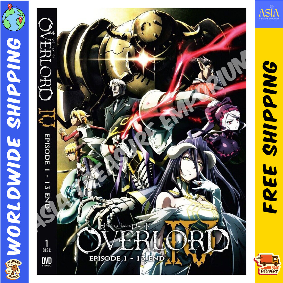 Anime DVD Japanese Overlord Season 4 Vol 1-13 End English Dubbed