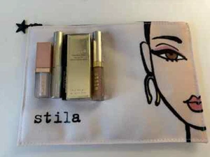 4 Stila Lip Stain/Eyeliner Bundle With Free Bad Habit Enzyme Peel And Brow Penc - Picture 1 of 5