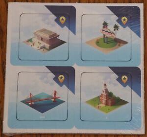 Quadropolis Board Game Monuments of the U.S. Promo Tiles Alt Art Mini Expansion