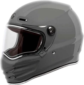 Torc T9 Retro Full Face Helmet - Gloss Grey - Small - Picture 1 of 6