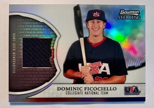 DOMINIC FICOCIELLO 2011 BOWMAN STERLING REFRACT/PATCH USAR-DF