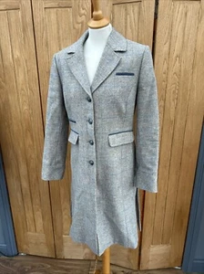 Damen Dubarry reine Wolle Tweed LAND PADDOCK JACKE Mantel FELD UK 10/12 - Bild 1 von 13
