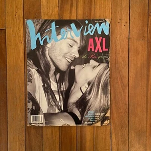 Andy Warhol's Interview Magazine Axl Rose Cover May 1992 Complete - Picture 1 of 5