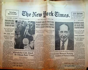 The New York Times April 6 1964 Douglas MacArthur Dies World's Fair - Picture 1 of 4