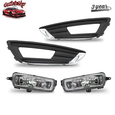 For 2015-2018 Ford Focus Bumper Fog Lights Driving Lamps Pair Left+Right Side Foto 1 de 4
