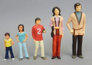 Vintage Hart PVC Vinyl Mid Century Familie Set Puppenhaus Lot Barton Tarco 1/12 - Bild 1 von 3