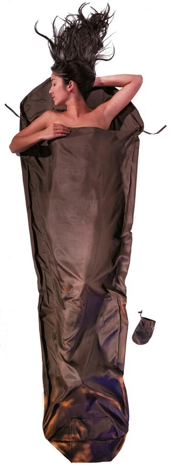 Cocoon 100% Silk Mummy Sleeping Bag Liner - Muddy Elephant - Image 1 of 1