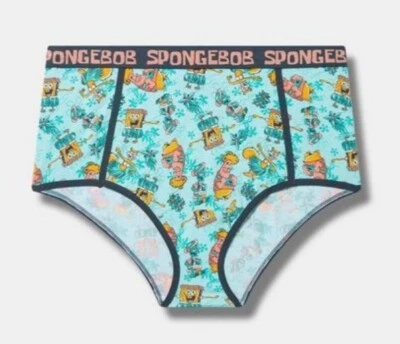 Torrid Official SpongeBob Seamed Mid-Rise Brief Panty Plus Size 0X/L/12 - Image 1 of 4