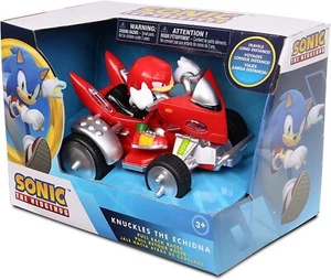 COCHE DE ACCIÓN SONIC THE ERIZOG NUDILLOS PEQUEÑO 15CM TIR BACK TOTALMENTE NUEVO EN CAJA - Imagen 1 de 3