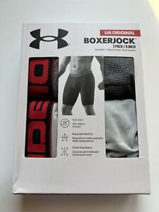 Under Armour Original BoxerJock Men’s 3XL  9” Boxer Brief 2 Pk Gray Underwear