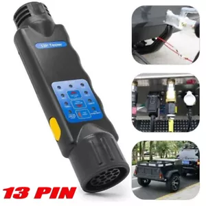 13-Pin Trailer Tester - Caravan Tow Wiring Circuit Socket 12V Diagnostic - Picture 1 of 7