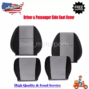 Replacement For Chevy Silverado GMC Sierra 2007-2014 Front Cloth Seat Cover Gray - Picture 1 of 6
