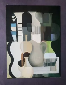 Impresión litográfica offset color montado "Acordes" de Amedee Ozenfant 1991 - Imagen 1 de 3