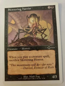 MTG Magic The Gathering Card Skittering horror Creature Horror Black Urza's Dest - Picture 1 of 2