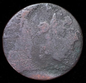 35% Off Center Draped Bust Large Cent US Mint Error Coin & Counterstamp "P:SHE" - Picture 1 of 4