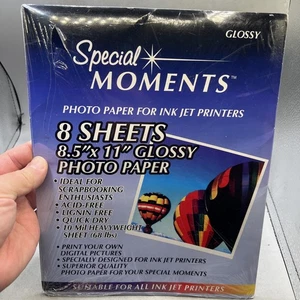 SEALED NEW Special Moments Matte Photo Paper 8.5 X 11 - 8 Sheets - Picture 1 of 6