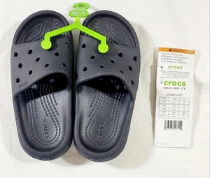 NEW YOUTH CHILD BOY GIRL BLACK CROCS CLASSIC SLIDE SLIP ON SANDALS SHOES 11 - Picture 1 of 1