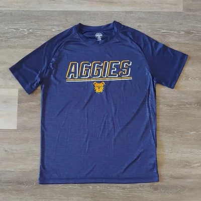 NWOT Rivalry Threads North Carolina AT&T Aggies Men's T-Shirt Blue Size M - Image 1 of 4