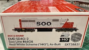 HO Scale Trains Rivet Counter SD40-2 Soo Line #6608 Sound DCC NIB - Picture 1 of 2