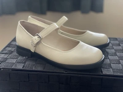 Steve Madden Delancy Cuero Hueso Mary Jane Foto 1 de 3