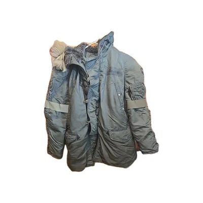 Vintage Air Force Medic Flying Cold Weather Parka Jacket Men's Fur Hood - Image 1 of 4