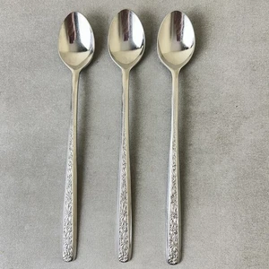 Lotto 3 cucchiaini da tè ghiacciati FB Rogers 1883 Jardine inox 7-1/2" Giappone - Foto 1 di 6
