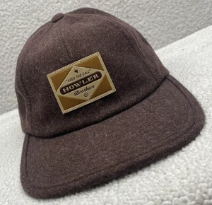 Howler Bros Hat Mens Strapback Brown Brushed Wool Blend Heed The Call Patch Cap - Picture 1 of 10