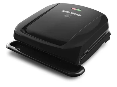 NEW George Foreman 4-Serving Removable Plate Electric Grill and Panini Press - Image 1 of 4