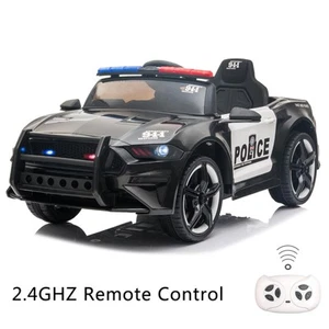 12v Kids Ride On Car Police Sports Car Remote Control Led Lights,Siren,Microphon - Picture 1 of 8
