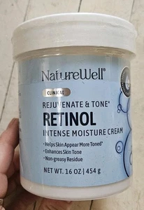NATURE WELL ~ CREMA HIDRATANTE AVANZADA DE RETINOL CLÍNICO ~ TAMAÑO JUMBO 16 OZ - Imagen 1 de 6