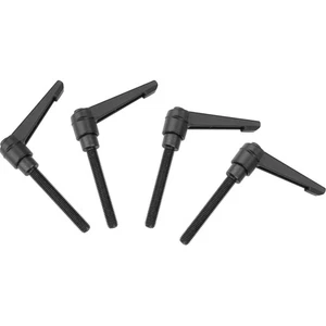 4 Stück Edelstahl Klemmhebel Griff M6, Verstellbar, Schwarz 60mm für Maschinen - Bild 1 von 10